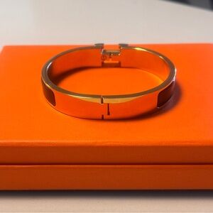 Black and gold enamel bracelet. Worn once